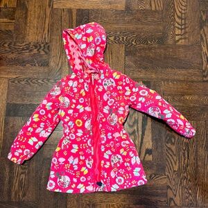 Minnie Mouse girls rain/windbreaker jacket sz 4